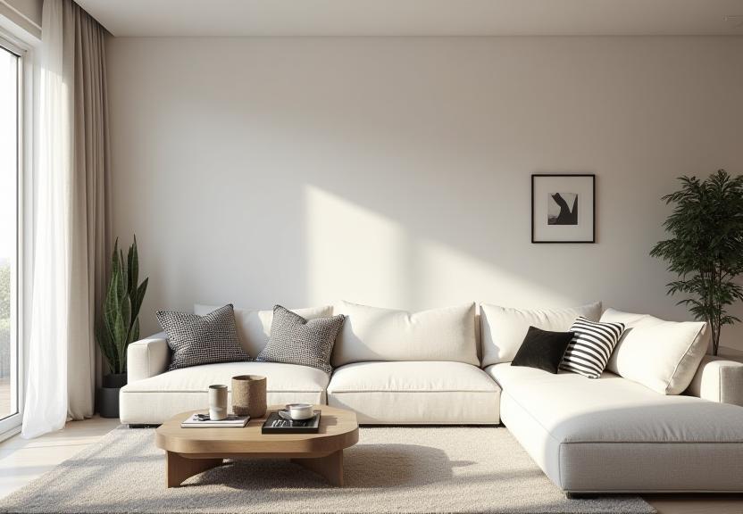 Familiewoning Oud-Zuid – Lichte woonruimte met eigentijdse details en subtiel zwart-wit patroon